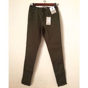 Khaki Green Skinny Pants
